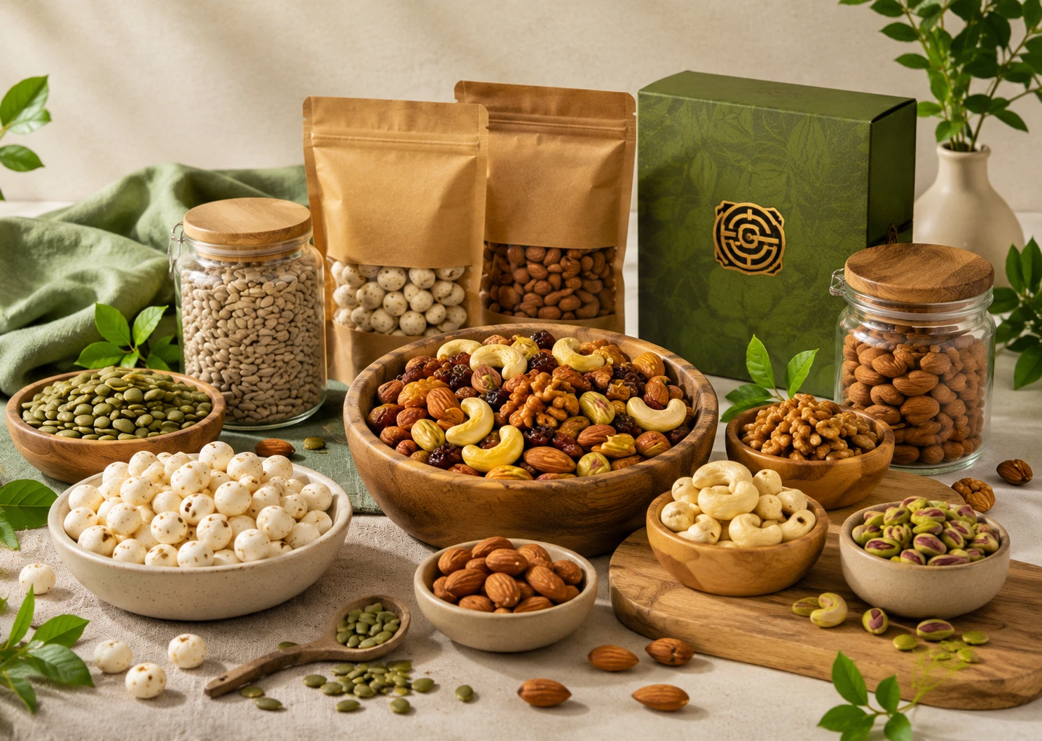 SAHGI Foods premium makhana, nuts and seeds